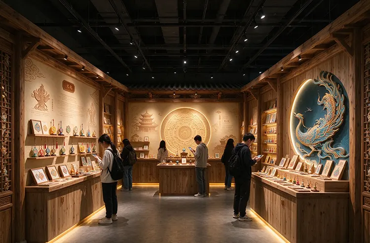 文创品牌展示空间设计施工文化表达与沉浸体验
