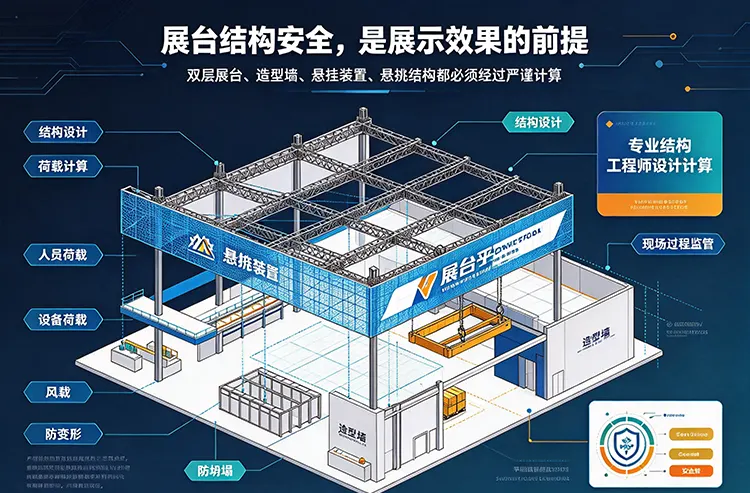 展台设计搭建之展台结构安全与荷载计算