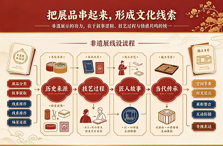 非遗展示空间的文化叙事与展陈逻辑设计
